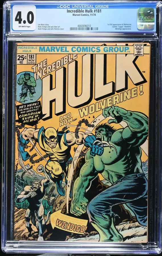 Incredible Hulk #181 · 1974, CGC 4.0, from Collector Crypt's pack pool